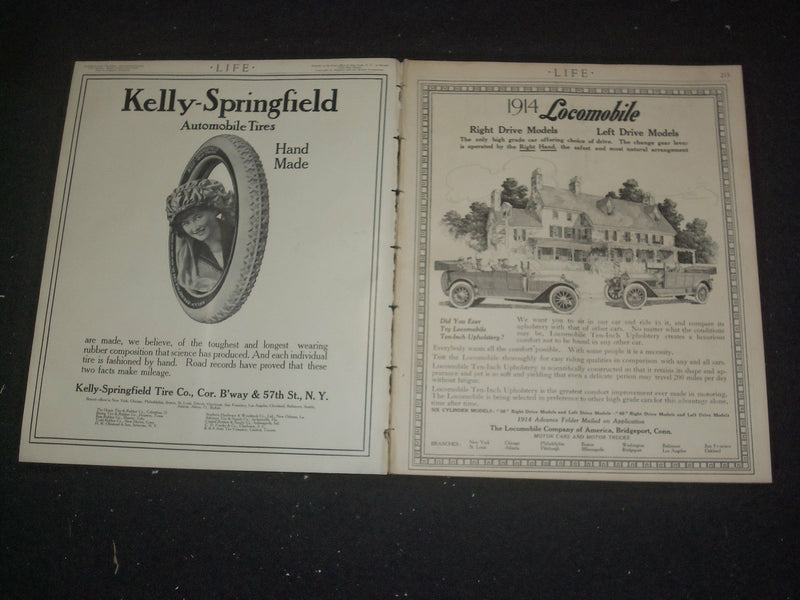 1913 AUGUST 7 LIFE MAGAZINE - SKIPPER AND MATE - NICE ILLUSTRATED COVER- ST 6489