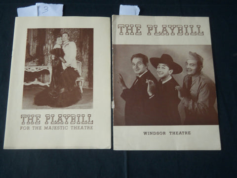 1940-1942 PLAYBILL PROGRAMS LOT OF 2 FEATURING GENE BARRY - J 3890