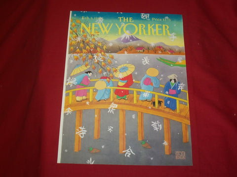 1992 FEBRUARY 3 NEW YORKER MAGAZINE FRONT COVER ONLY - GREAT ART FOR FRAMING