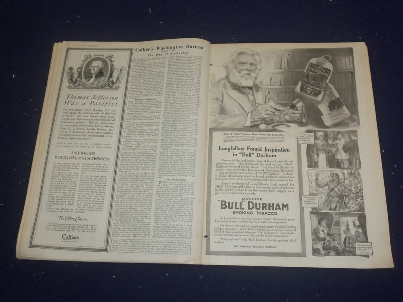 1916 NOVEMBER 25 COLLIER'S MAGAZINE - THANKSGIVING - ST 6715