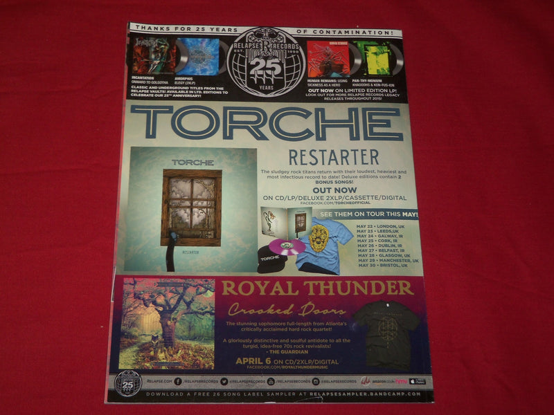 2015 FEBRUARY TERRORIZER MAGAZINE ISSUE NO. 257 - MASTODON - MUSIC - RC 321