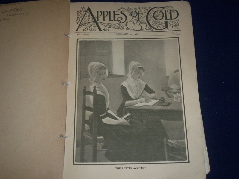 1905-1907 APPLES OF GOOD MAGAZINE BOUND VOL LOT OF 3 - ILLUSTRATIONS - KD 2105