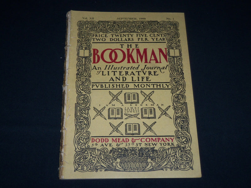 1900 SEPTEMBER THE BOOKMAN MAGAZINE - MAXFIELD PARRISH ILLUSTRATION - J 3646