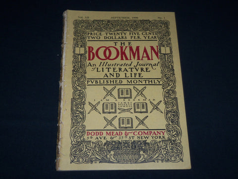 1900 SEPTEMBER THE BOOKMAN MAGAZINE - MAXFIELD PARRISH ILLUSTRATION - J 3646