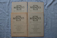 1936-1938 NATIONAL MATHEMATICS MAGAZINE - LOT OF 16 - O 3897