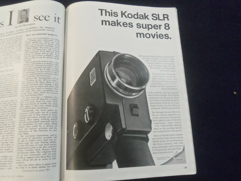 1967 MARCH U.S CAMERA AND TRAVEL MAGAZINE - GREAT COVER, PHOTOS & ADS - SP 4713X