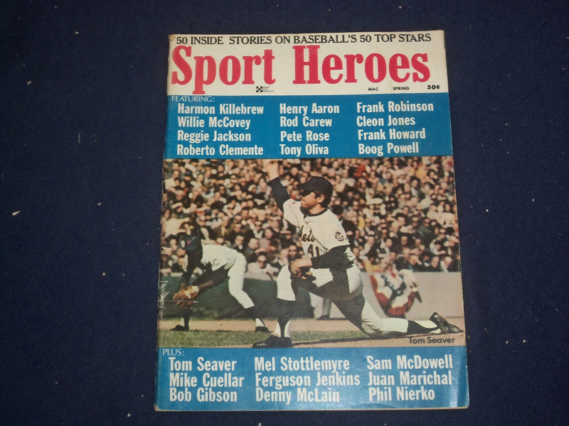 1970 SPRING SPORT HEROES MAGAZINE - GIBSON - CLEMENTE - SEAVER - ST 6805