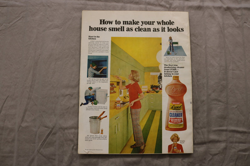 1972 APRIL WOMAN'S DAY MAGAZINE - EASTER BUNNY AND EGGS COVER - B 1113W