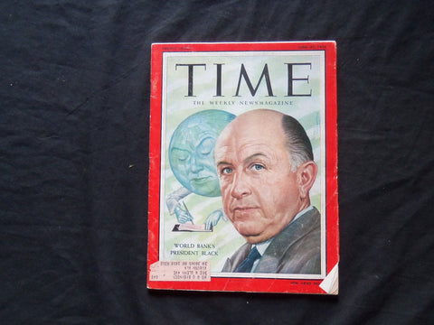 1956 JUNE 25 TIME MAGAZINE - WORLD BANK'S PRESIDENT EUGENE R. BLACK - T 1543