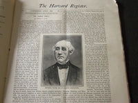 1880 THE HARVARD REGISTER MAGAZINE LOT OF 9 ISSUES - CAMBRIDGE - O 3006
