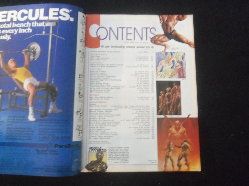 1986 JUNE MUSCLE & FITNESS MAGAZINE - MOST ELEGANT BODIES-FRESH STARTS- SP 1522D