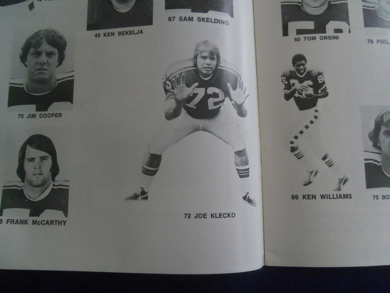 1976 OCT 30 COLLEGE GAME PROGRAM - TEMPLE UNIV VS PENN STATE- KLECKO - ST 6044B