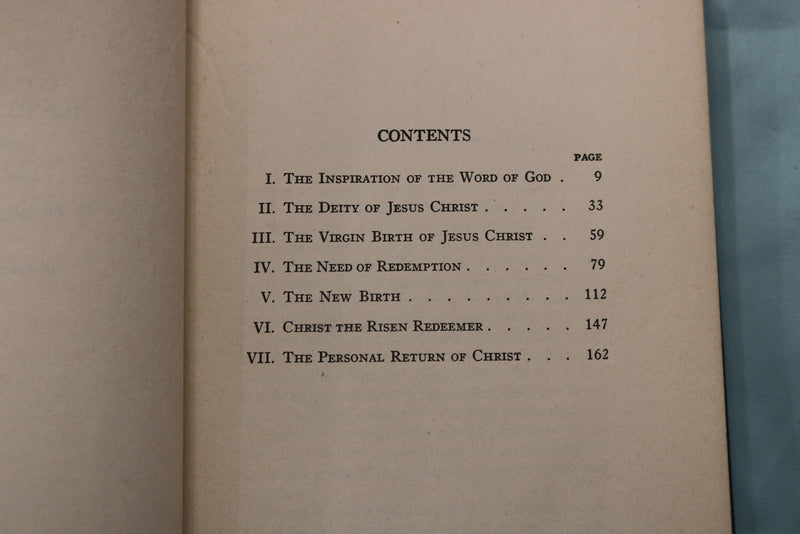 1942 PILLARS OF THE CHRISTIAN FAITH HARDCOVER BOOK BY ABRAM LONG - KD 9632