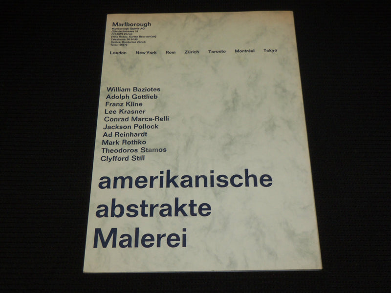 1973 AMERIKANISCHE ABSTRAKTE MALEREI GERMAN SOFTCOVER BOOK - J 6951