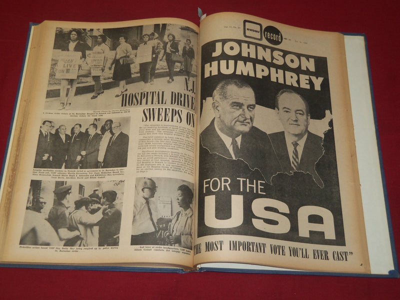 1964 RWDSU RECORD NEWSPAPER BOUND VOLUME NO. 11 - RETAIL - WHOLESALE - R 15B