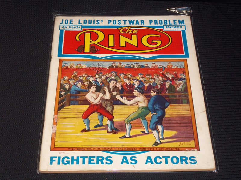 1943 NOVEMBER THE RING MAGAZINE - MENDOZA HUMPHREY'S FRONT COVER - E 3988