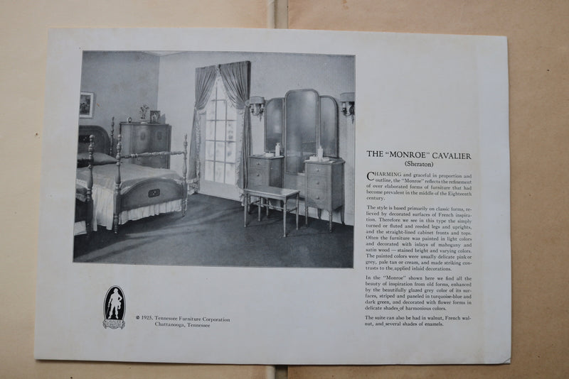 1924 TENNESSEE FURNITURE CORP. BEDROOMS & DINING ROOMS CATALOG-SOFTCOVER- K 2510