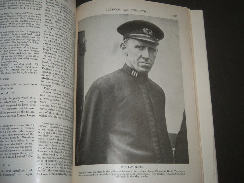 1922 HARPER'S MONTHLY MAGAZINE LOT OF 7 ISSUES - GREAT ILLUS. & ADS - WR 430B