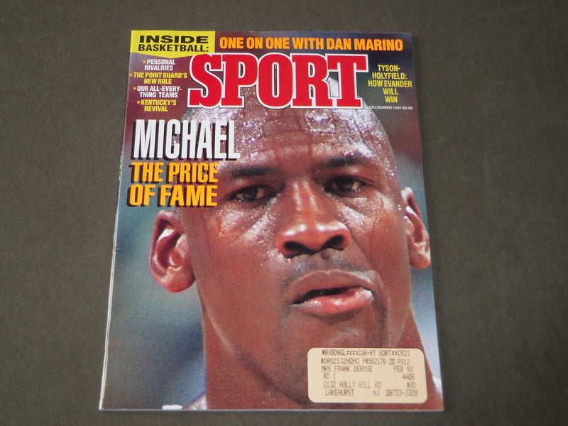 1991 DECEMBER SPORT MAGAZINE - MICHAEL JORDAN COVER - CW 414