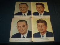 1960 NEW YORK SUNDAY NEWS COLOROTO PHOTOS LOT OF 2 - KENNEDY - JOHNSON - NP 4251