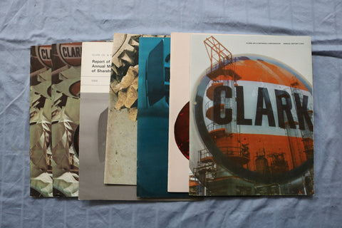 1965-1969 CLARK OIL & REFINING CORPORATION ANNUAL REPORTS - LOT OF 7 - K 3209