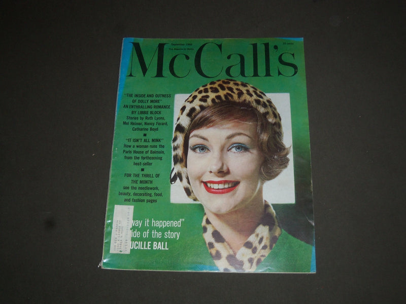 1960 SEPTEMBER MCCALL'S MAGAZINE - NICE COVER, STORIES & ADS - SP 6973
