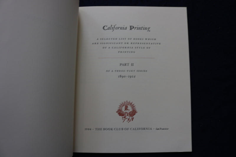 1984-1987 CALIFORNIA PRINTING - PARTS TWO & THREE - SOFTCOVER BOOKS - K 1750