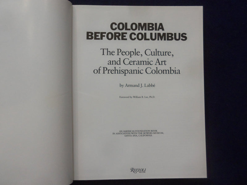1986 COLUMBIA BEFORE COLUMBUS HARDCOVER BOOK BY ARMAND J. LABBE - KD 1111B
