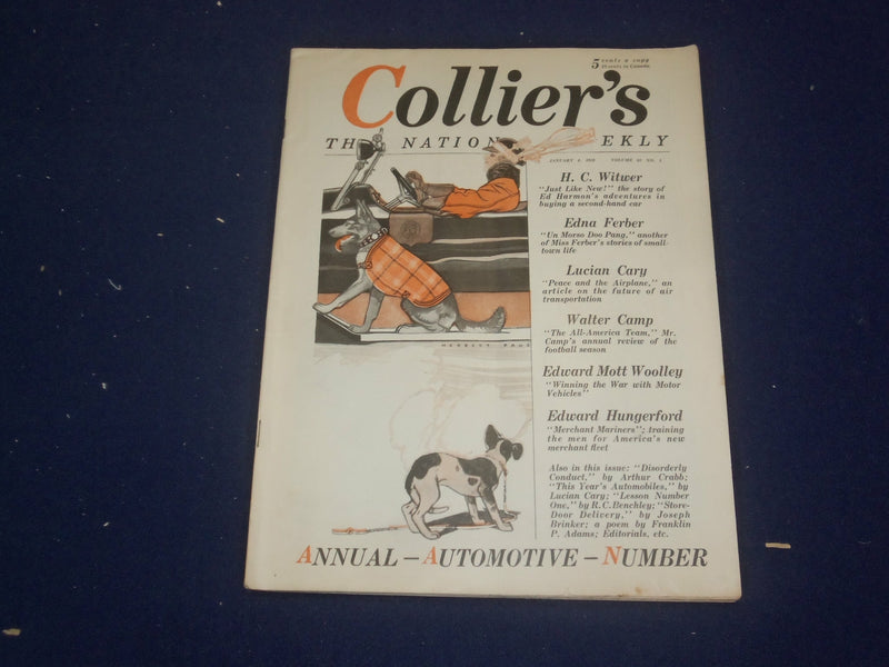 1919 JANAURY 4 COLLIER'S MAGAZINE - ANNUAL AUTOMOTIVE NUMBER - ST 6789