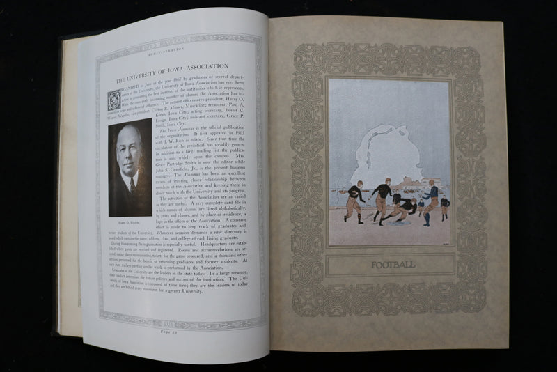1923 THE HAWKEYE UNIVERSITY OF IOWA YEARBOOK - IOWA CITY, IOWA - YB 3538