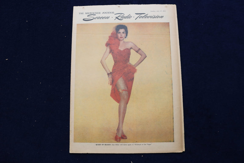 1955 JULY 17 SCREEN RADIO TELEVISION MAGAZINE - ANN MILLER COVER - E 23118