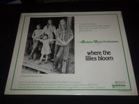 1973 WHERE THE LILIES BLOOM 1/2 SHEET MOVIE POSTER - JULIE GHOLSON - P 358