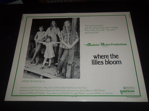 1973 WHERE THE LILIES BLOOM 1/2 SHEET MOVIE POSTER - JULIE GHOLSON - P 358