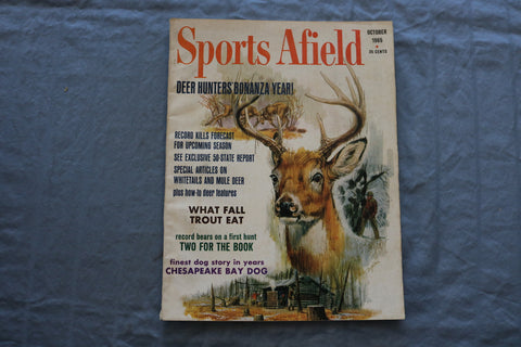 1965 OCT SPORTS AFIELD MAGAZINE - DEER HUNTER'S BONANZA YEAR COVER - SP 5367H