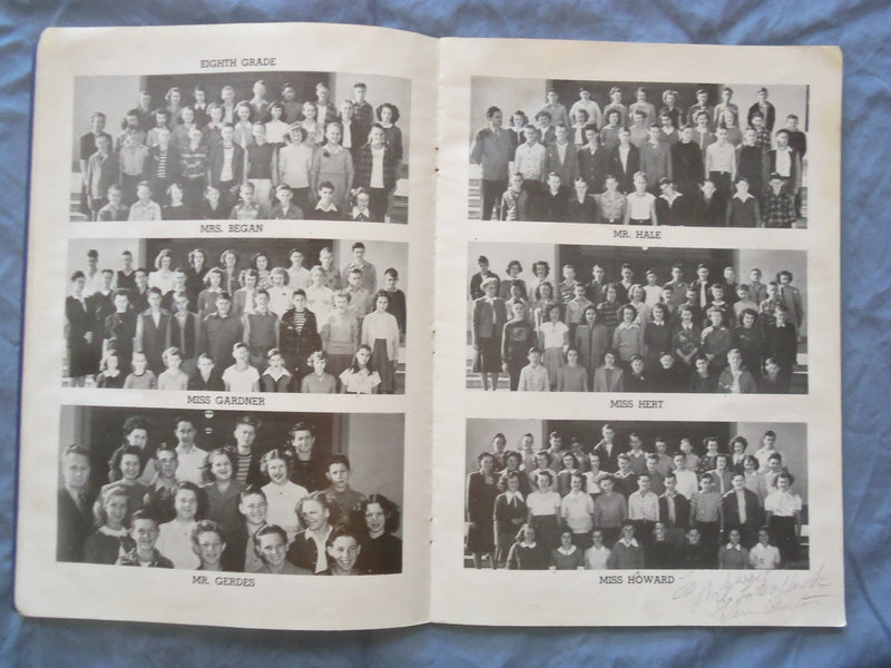 1947 LINDY LORE LINDBERGH JUNIOR HIGH SCHOOL YEARBOOK - LONG BEACH, CA - YB 3380