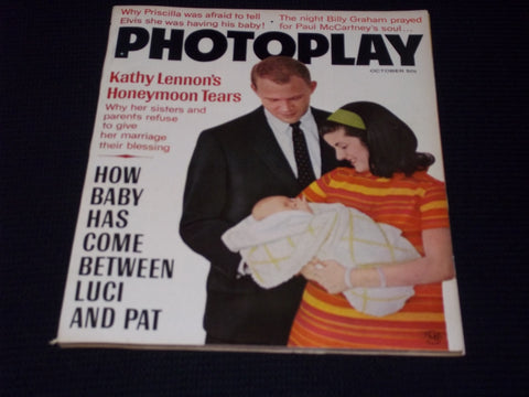 1967 OCTOBER PHOTOPLAY MAGAZINE - LUCI PAT & BABY FRONT COVER - E 16642