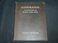 1933 ILLUSTRATION PRACTICE IN WASH AND LINE BOOK BY STEVEN SPURRIER - KD 6733