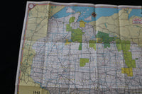 1942 WISCONSIN OFFICIAL HIGHWAY MAP - K 1984