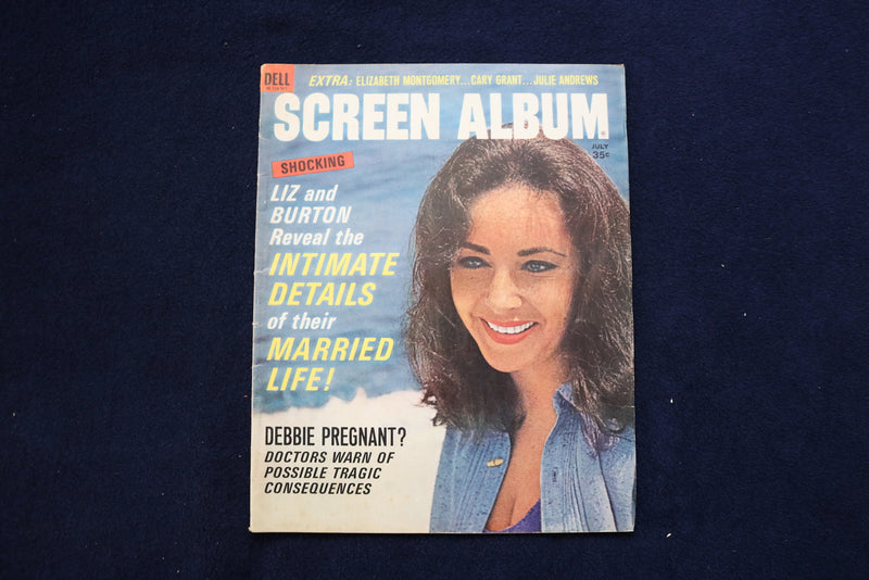 1965 JULY SCREEN ALBUM MAGAZINE - ELIZABETH TAYLOR COVER - E 12801