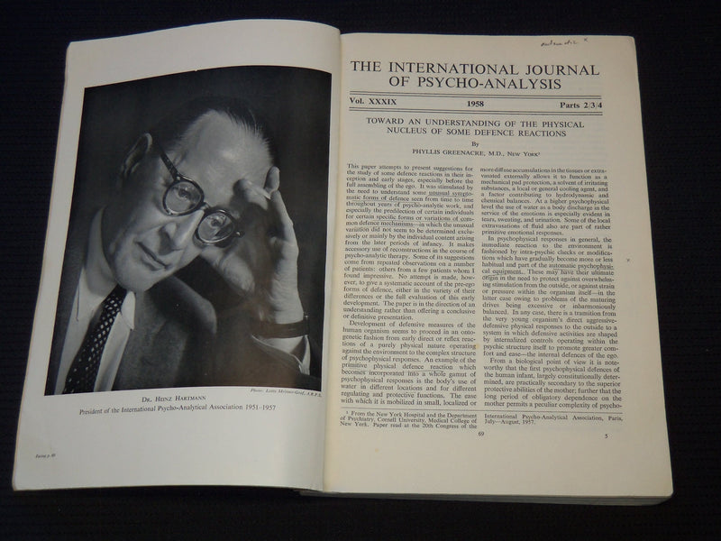 1955-1966 THE INTERNATIONAL JOURNAL OF PSYCHO-ANALYSIS LOT OF 6 ISSUES - WR 273