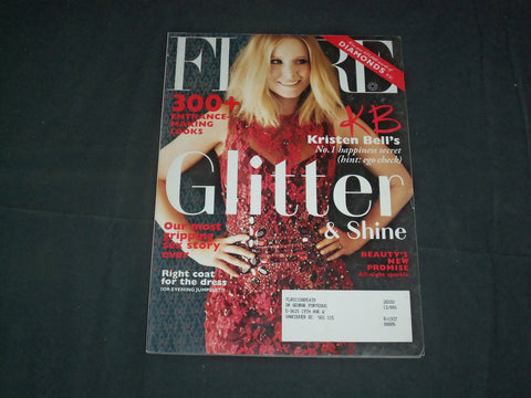 2013 DECEMBER FLARE MAGAZINE - CANADA - KRISTEN BELL COVER - FASHION - B 5869