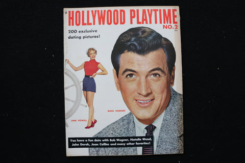 1956 HOLLYWOOD PLAYTIME MAGAZINE - ROCK HUDSON-JANE POWELL COVER - E 24589