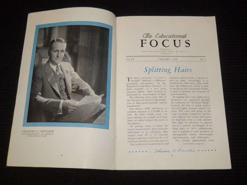 1936-1938 THE EDUCATIONAL FOCUS MAGAZINE LOT OF 3 ISSUES - K 2660