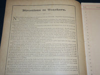 1875 SHERWOOD'S SIX COLUMN WRITING SPELLER BOOK - CHICAGO - J 6631