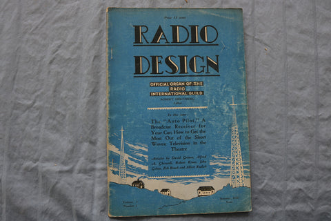 1930 SUMMER RADIO DESIGN SOFTCOVER HANDBOOK - THE AUTO PILOT RECEIVER - K 319