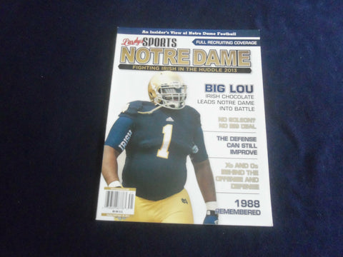 2013 LINDY'S SPORTS NOTRE DAME MAGAZINE - FIGHTING IRISH IN THE HUDDLE - ST 7160