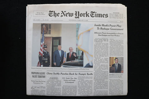 2025 FEBRUARY 5 NEW YORK TIMES - INSIDE MUSK' POWER PLAY TO RESHAPE GOVERNMENT