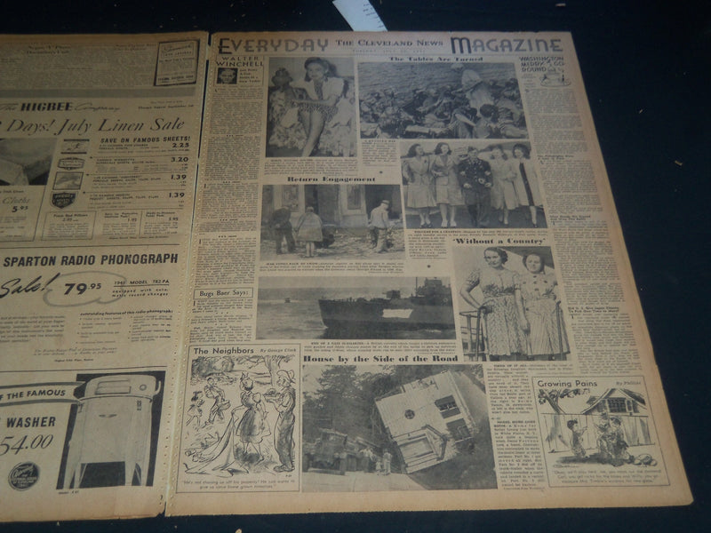 1941 JULY 29 CLEVELAND NEWS NEWSPAPER - ROOSEVELT TO ASK PRICE-FIXING - NT 7470