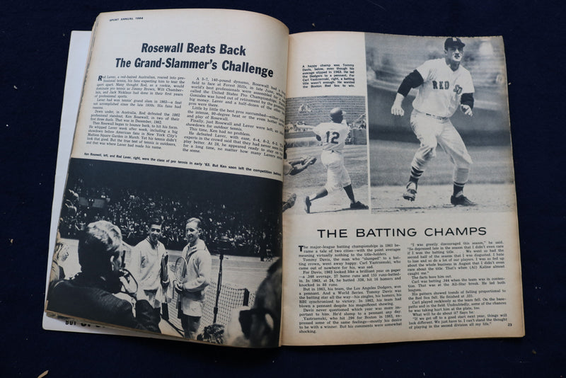 1964 SPORT ANNUAL MAGAZINE - KOUFAX-MANTLE-RUSSELL COVER - E 11871
