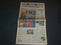 2004 JULY 27 THE BOSTON GLOBE NEWSPAPER -PARTY STARS SEND THEIR MESSAGE- NP 3494